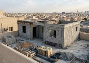 مقاول بناء ملحق في السطح في الرياض